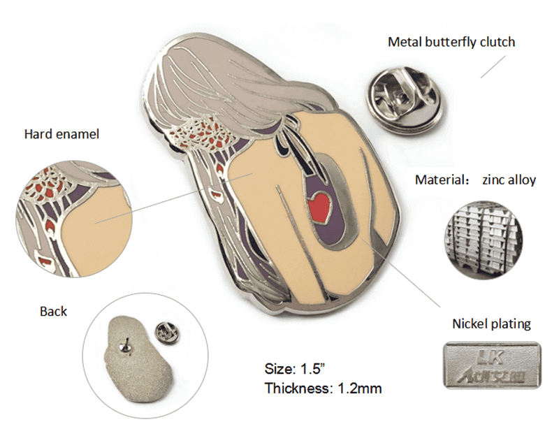Cheap Metal Enamel Lapel Pin Badges